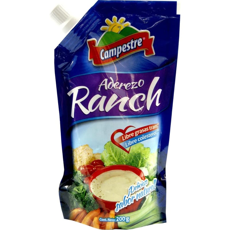 Aderezo Ranch Nat Dp 200 Gr