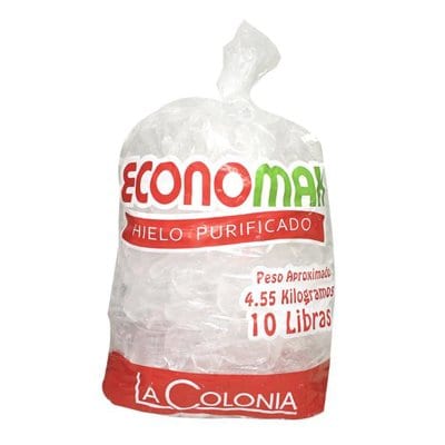 Hielo Purificado Bolsa 10 Lbs