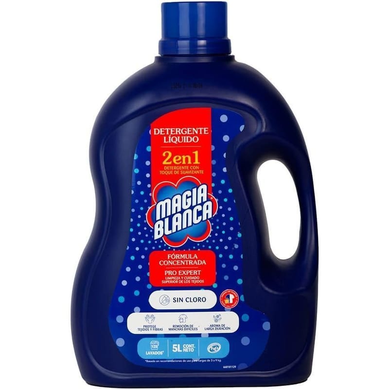 Detergente Liq 2en1 Sin Cloro 5 Lt